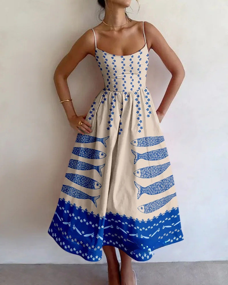 ELOWETTE | BLUE HARBOUR MIDI DRESS
