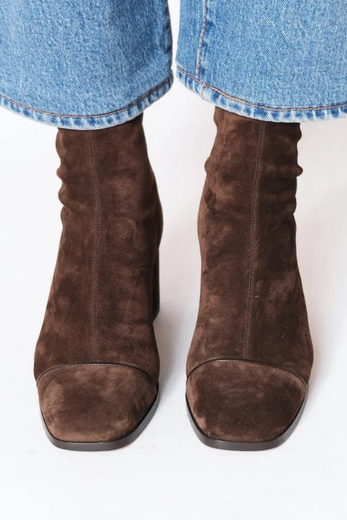 NORAH | SQUARE TOE HEELED ANKLE BOOTS
