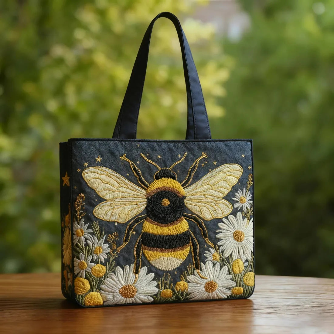 DAISY | HANDCRAFTED BEE BAG WITH DAISIES AND STARS