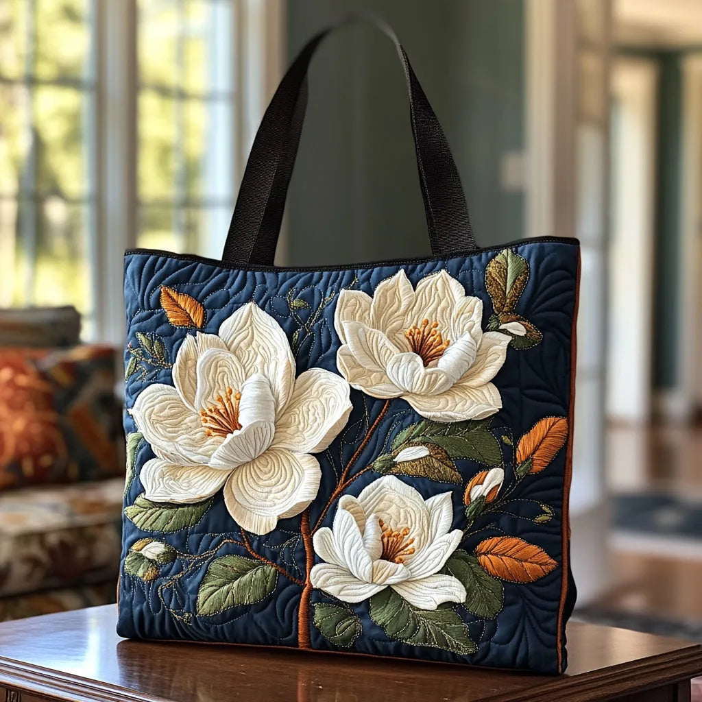 GRACE | PRINTED BAG WITH MAGNOLIAS