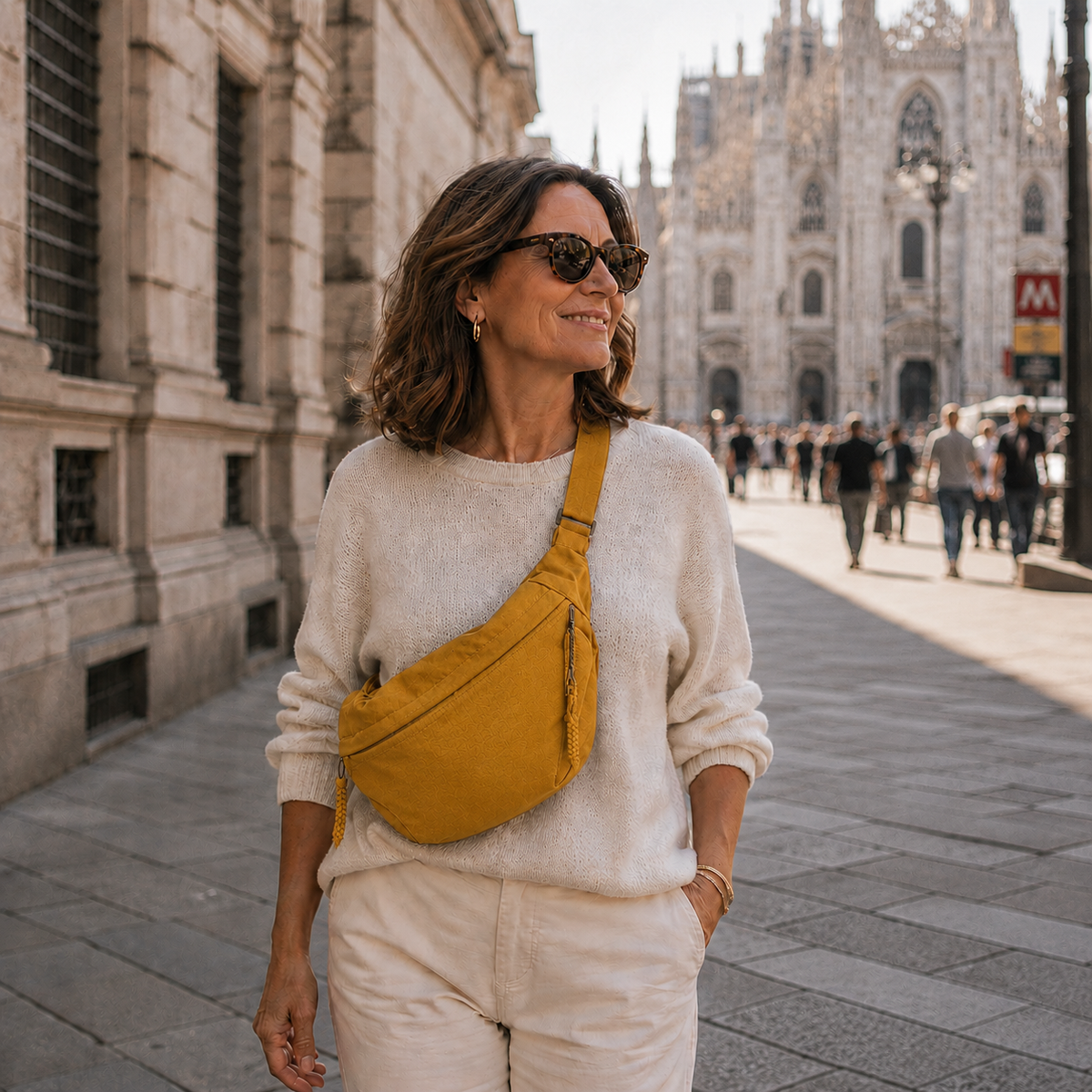 LUCE | OCHRE SHOULDER BAG
