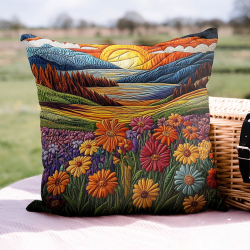 SUNRIDGE | MOUNTAIN SUNSET PRINTED CUSHION COVER