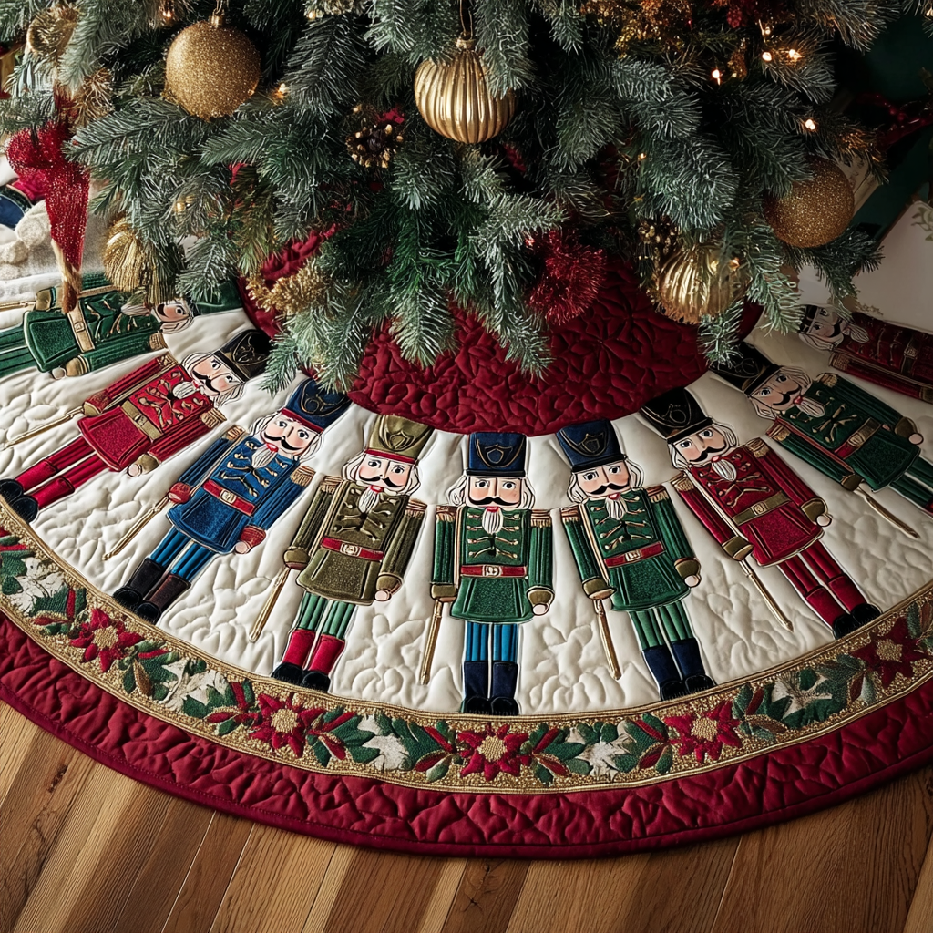 MAUD | CREAM NUTCRACKER CHRISTMAS TREE SKIRT