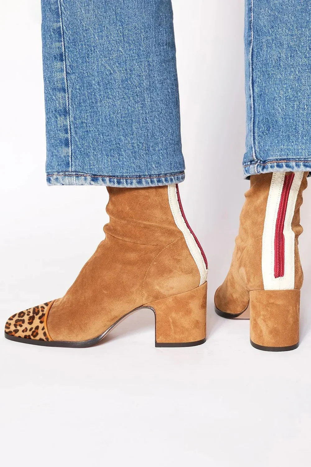WILLOW | LEOPARD TOE ANKLE BOOTS