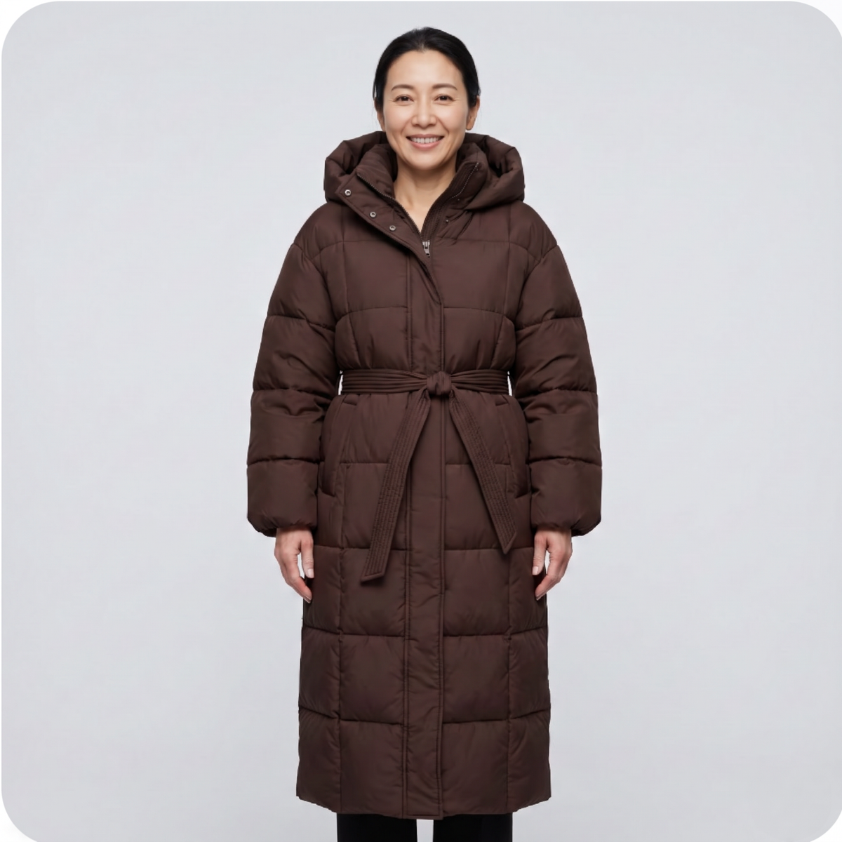 MATILDA | LONG BELTED PUFFER COAT
