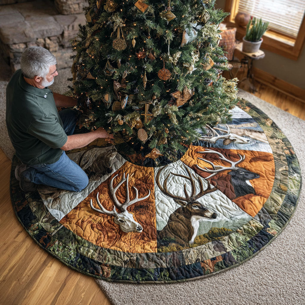 EXPLORER | MULTICOLOUR STAG CHRISTMAS TREE SKIRT