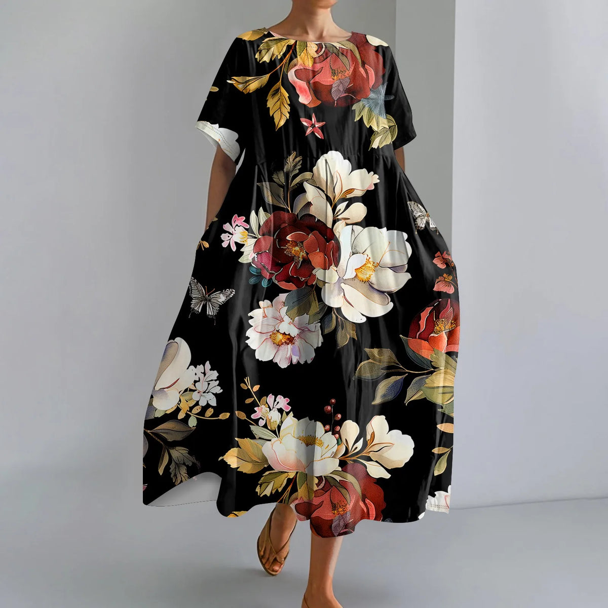 JUTTA | FLORAL PRINT MAXI DRESS