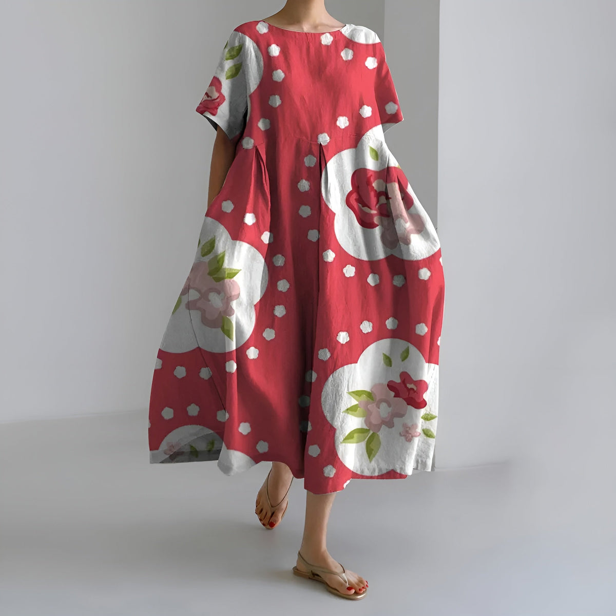 MEERI | VINTAGE FLORAL MAXI DRESS