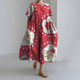 Coral Polka Dot