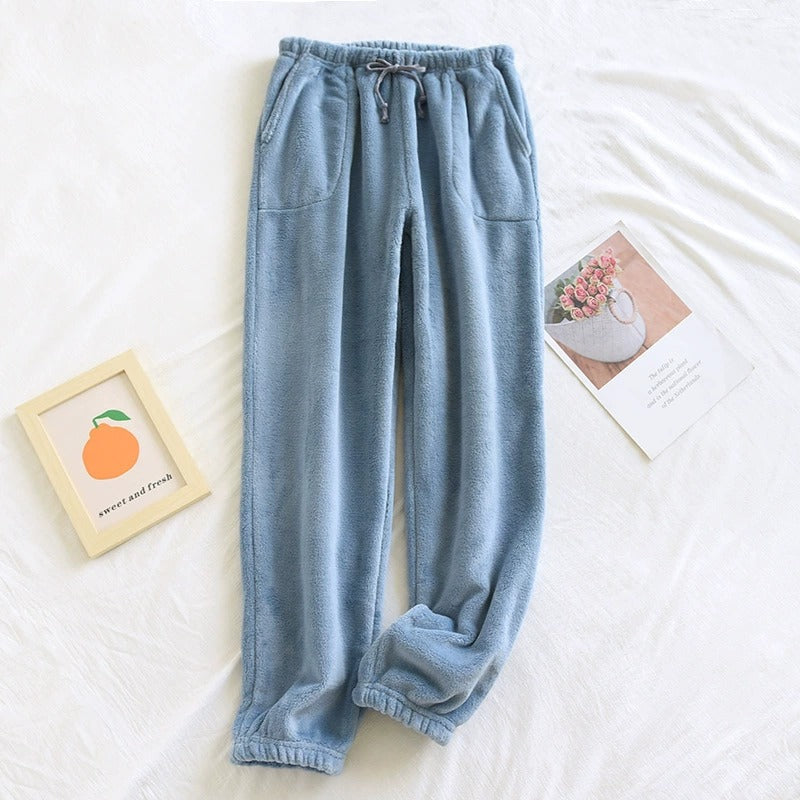 SAIGE | POWDER BLUE TEDDY SLEEP BOTTOMS