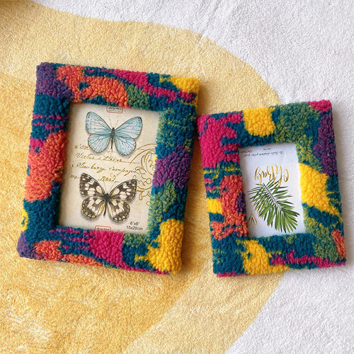 MARVENA | COLORFUL TUFTED PHOTO FRAME