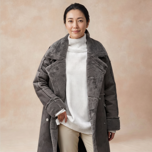 ELMSWORTH | WARM TEDDY TRENCH COAT