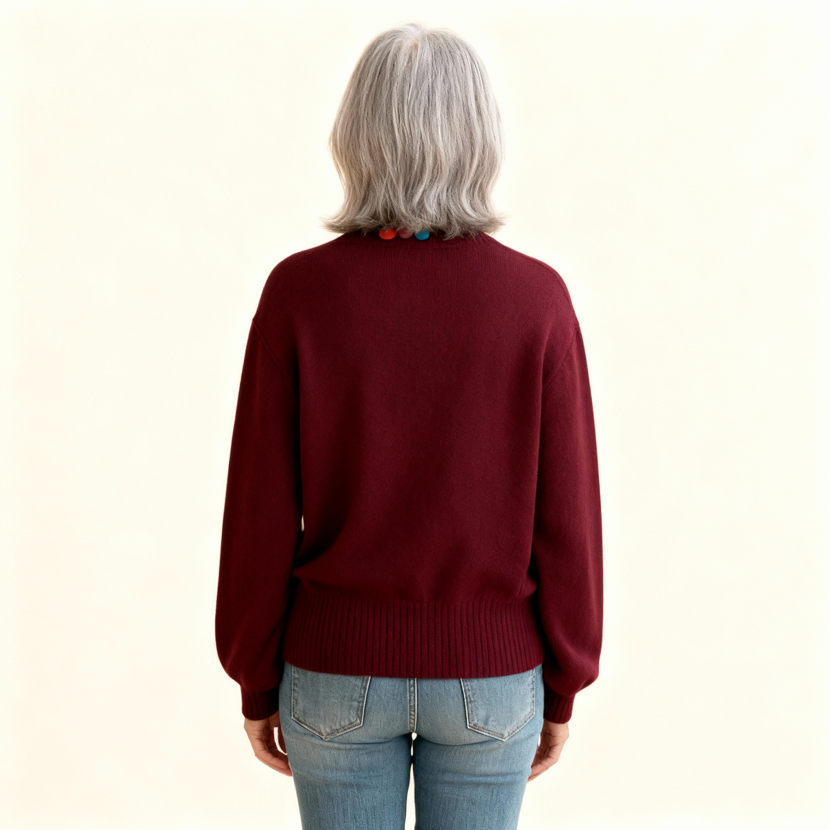 NOELLE | BUTTON-ACCENT CARDIGAN