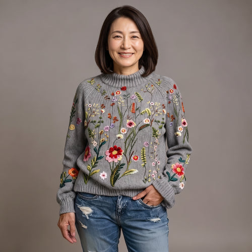 FREYA | CLASSIC VINTAGE FLORAL KNIT JUMPER